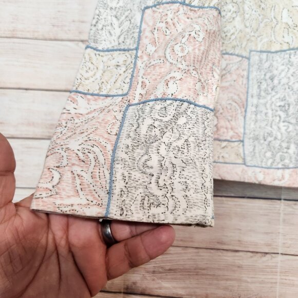 Coldwater Creek Quilted Pastel Patchwork Jacket Zipper Women's Size Small - Picture 14 of 16